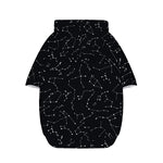 Black And White Constellation Print Dog Zip Up Hoodie