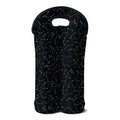 Black And White Constellation Print Double Neoprene Wine Tote