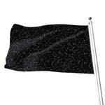 Black And White Constellation Print Flag