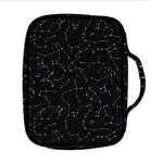Black And White Constellation Print Front Pocket Bible Bag