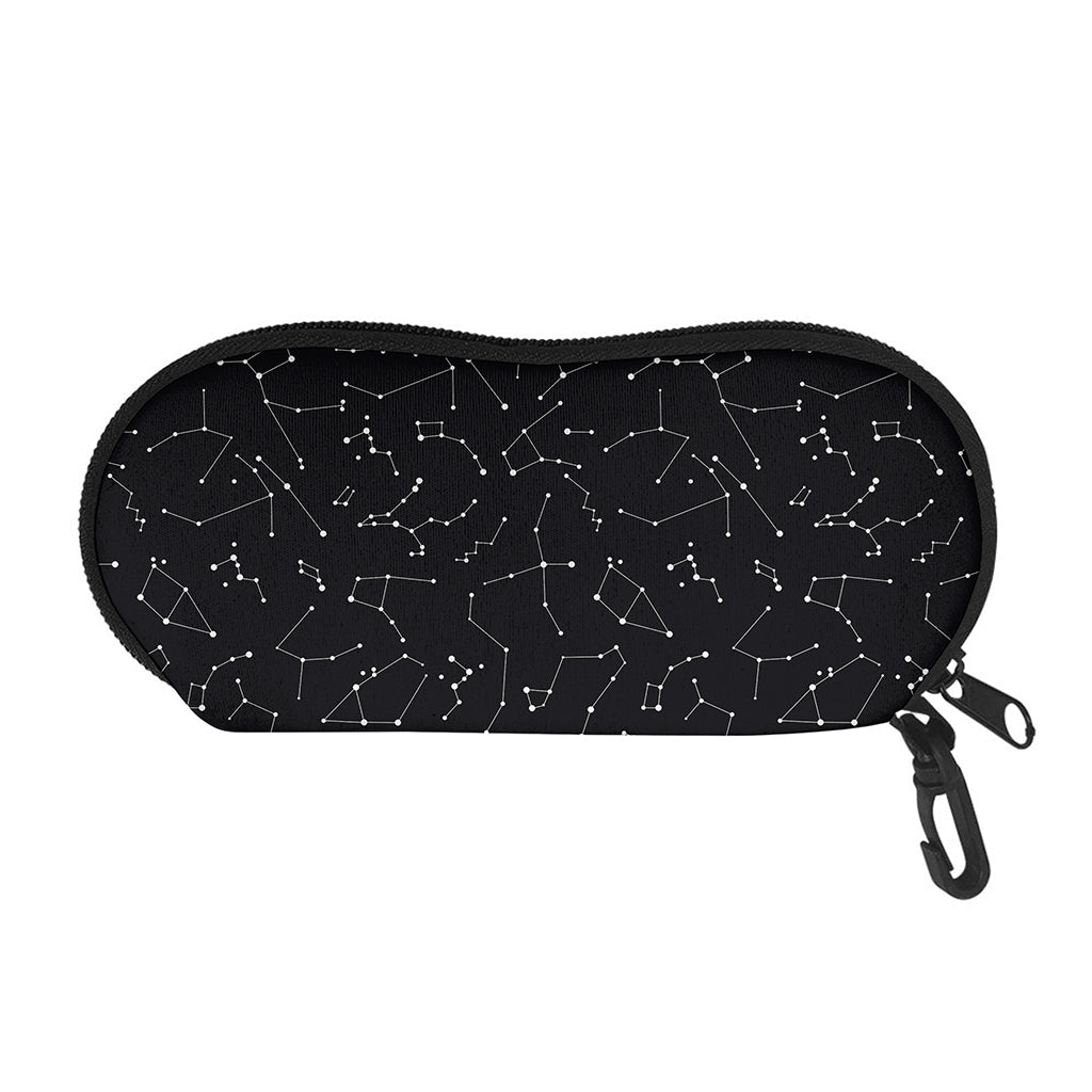 Black And White Constellation Print Glasses Case