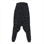 Black And White Constellation Print Hammer Pants