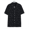 Black And White Constellation Print Hawaiian Shirt