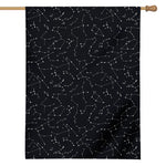Black And White Constellation Print House Flag
