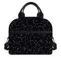 Black And White Constellation Print Insulated Lunch Bag