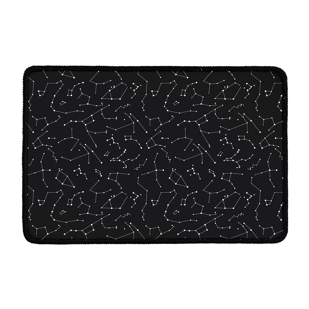 Black And White Constellation Print Kitchen Mat