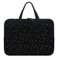 Black And White Constellation Print Laptop Sleeve With Handle