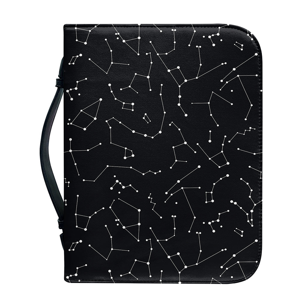 Black And White Constellation Print Leather Bible Cover