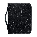 Black And White Constellation Print Leather Bible Cover