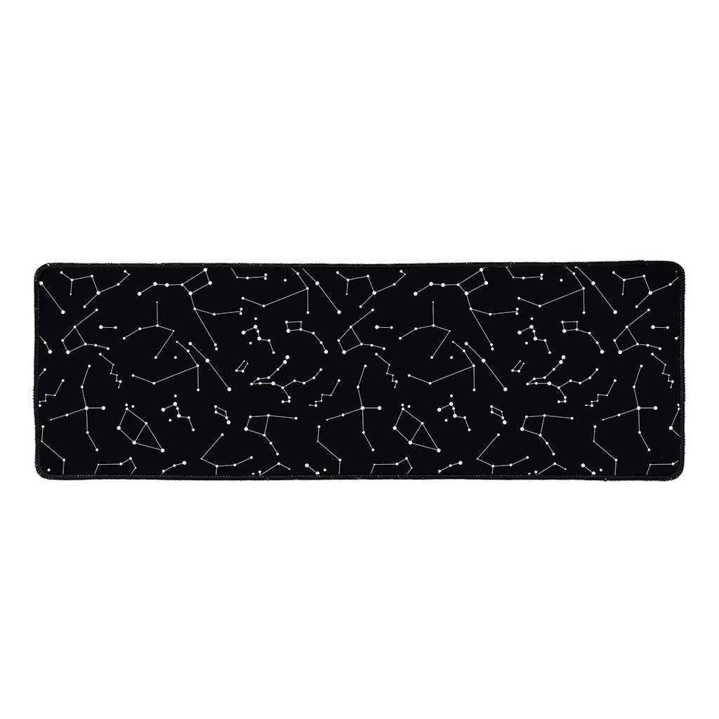 Black And White Constellation Print Long Kitchen Mat