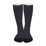 Black And White Constellation Print Long Socks