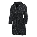 Black And White Constellation Print Men's Bathrobe