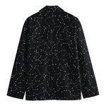 Black And White Constellation Print Men's Blazer