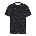Black And White Constellation Print Men's Athletic T-Shirt