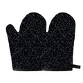 Black And White Constellation Print Oven Mitts