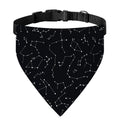 Black And White Constellation Print Over The Collar Dog Bandana