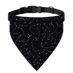 Black And White Constellation Print Over The Collar Dog Bandana