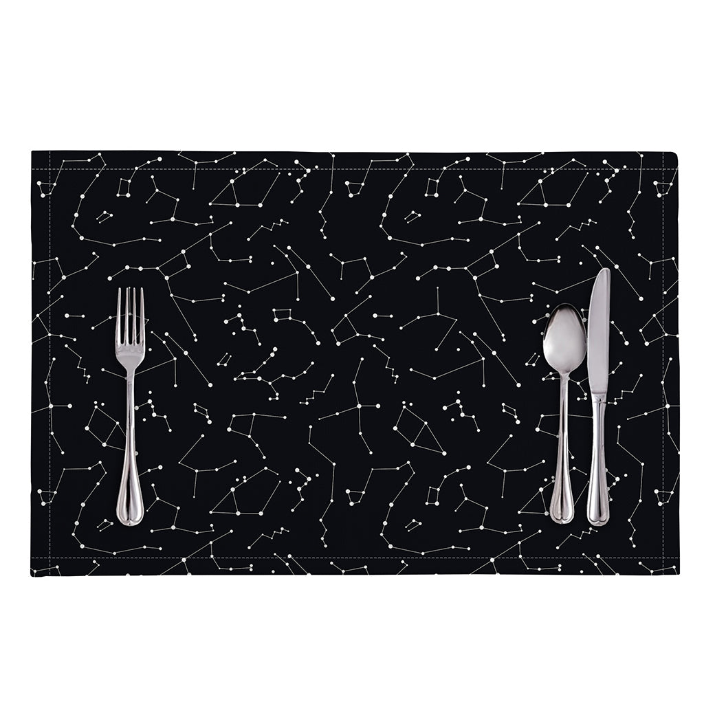 Black And White Constellation Print Placemat