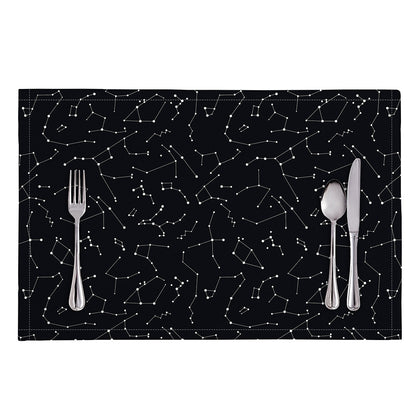 Black And White Constellation Print Placemat
