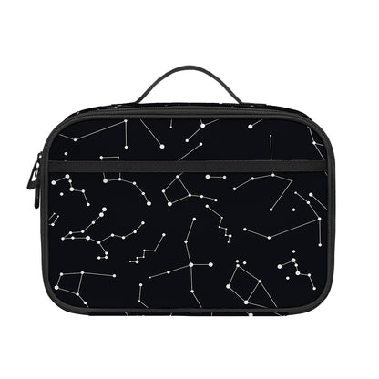 Black And White Constellation Print Portable Lunch Bag