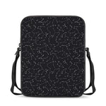 Black And White Constellation Print Rectangular Crossbody Bag
