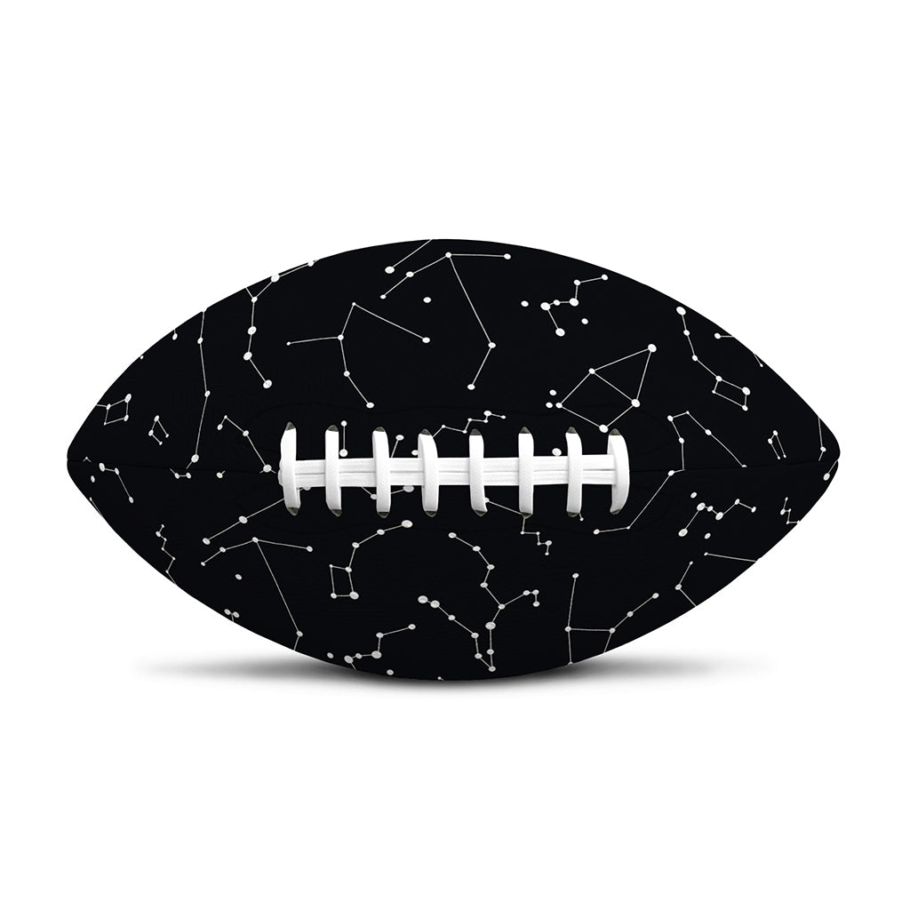 Black And White Constellation Print Rugby Ball