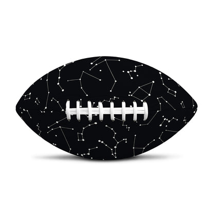 Black And White Constellation Print Rugby Ball