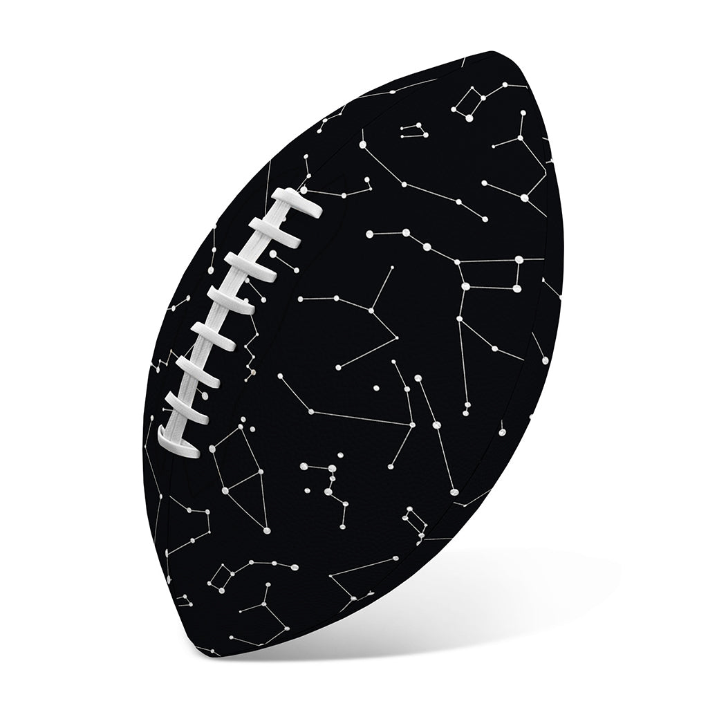 Black And White Constellation Print Rugby Ball