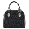 Black And White Constellation Print Shoulder Handbag