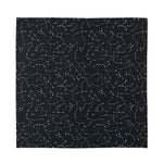 Black And White Constellation Print Silk Bandana
