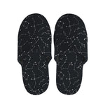 Black And White Constellation Print Slippers