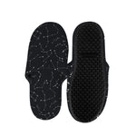 Black And White Constellation Print Slippers