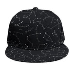 Black And White Constellation Print Snapback Cap