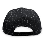 Black And White Constellation Print Snapback Cap