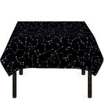 Black And White Constellation Print Tablecloth