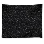 Black And White Constellation Print Tapestry