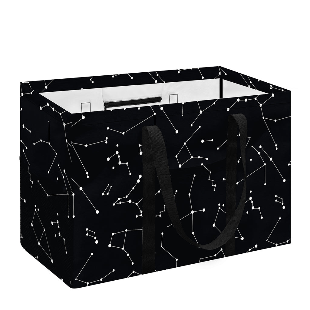 Black And White Constellation Print Utility Tote Bag