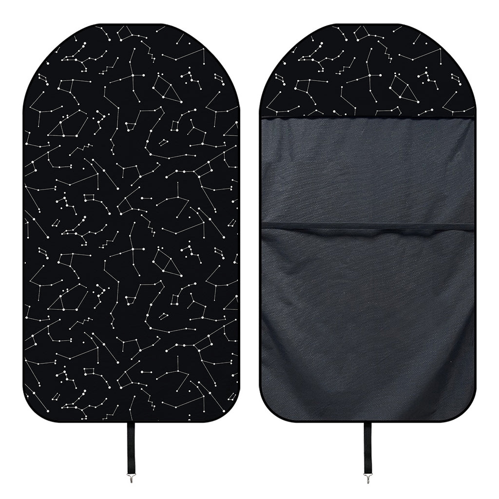 Black And White Constellation Print Waterproof Car Seat Cover
