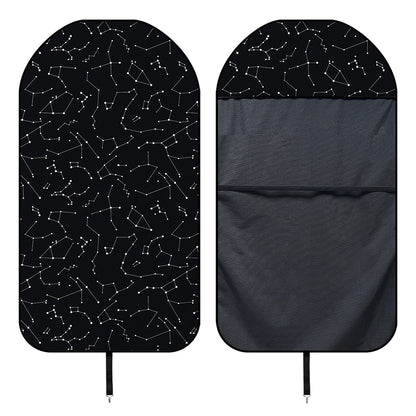Black And White Constellation Print Waterproof Car Seat Cover