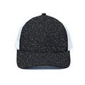 Black And White Constellation Print White Mesh Trucker Hat