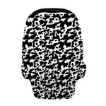 Black And White Cow Pattern Print Baby Seat Cover