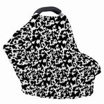 Black And White Cow Pattern Print Baby Seat Cover