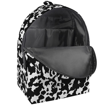 Black And White Cow Pattern Print Backpack