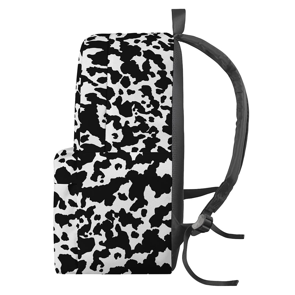 Black And White Cow Pattern Print Backpack