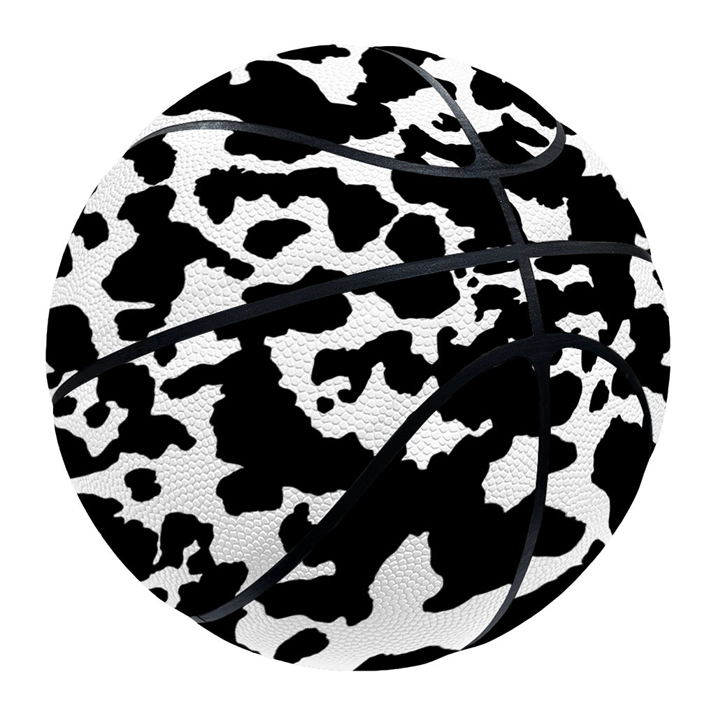 Black And White Cow Pattern Print Basketball