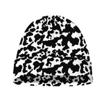 Black And White Cow Pattern Print Beanie