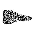 Black And White Cow Pattern Print Bicycle Seat Cover