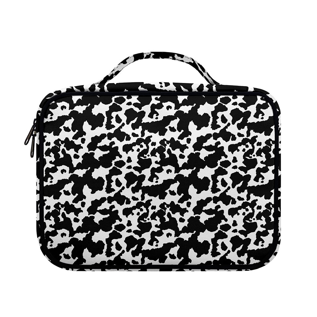 Black And White Cow Pattern Print Briefcase Bible Bag