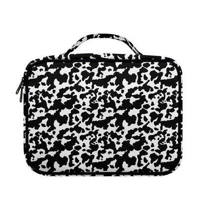 Black And White Cow Pattern Print Briefcase Bible Bag