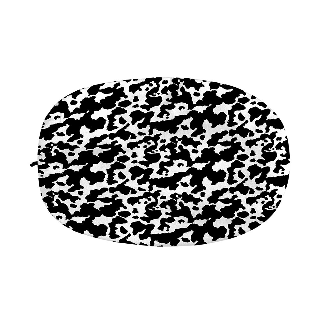 Black And White Cow Pattern Print Car Side Mirror Covers